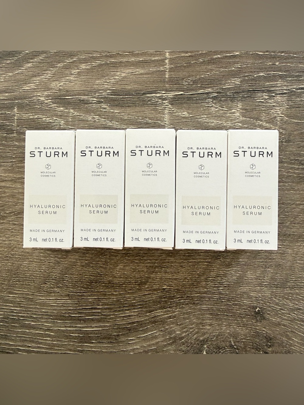5X Dr. Barbara Sturm Molecular Cosmetics Hyaluronic Serum 3mL Each